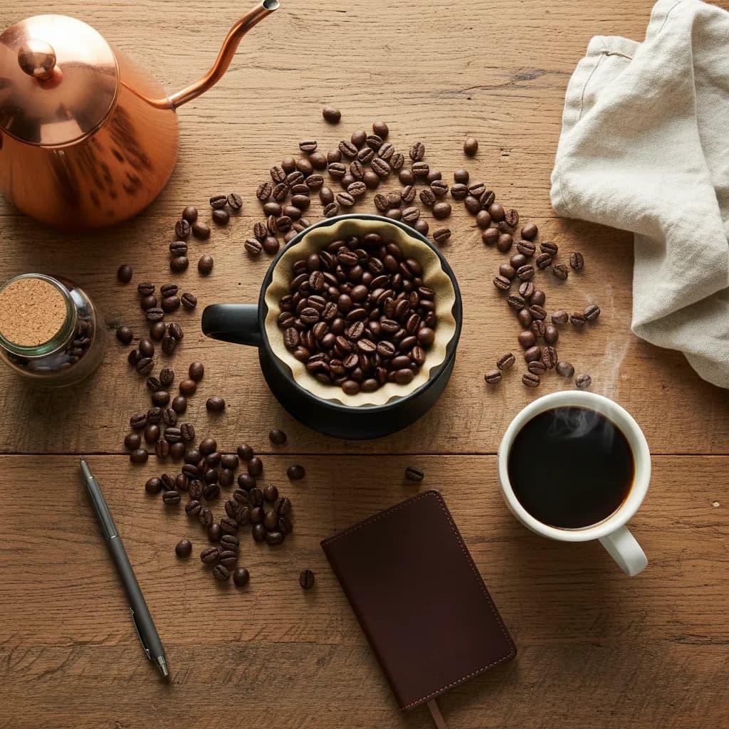 Coffee — Flat Lay